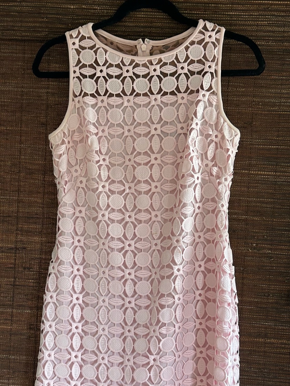 Ralph Lauren Light Pink Lace Trim Dress